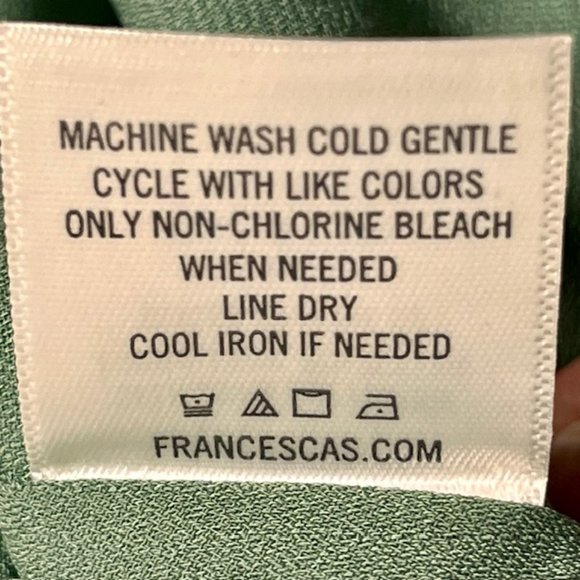 Francesca's Blue Rain Opaline Floral Dress - Blue/Red/White on Green - M - Picture 10 of 10